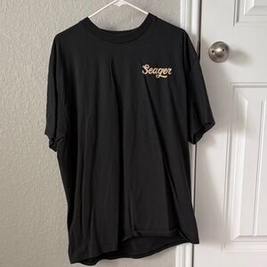 Seager Black Short Sleeve Men's Tee